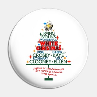 White Christmas Movie Tree Pin