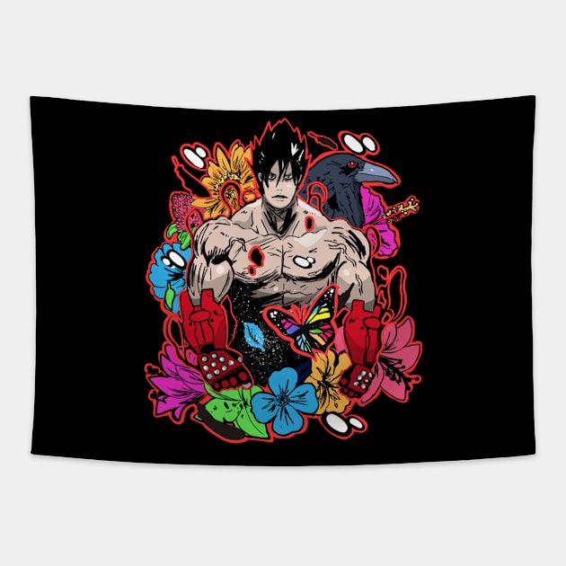 Devil Within Tapestry by Kaijubrothers