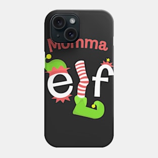 Momma Elf Matching Family Christmas Tee Phone Case