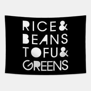 Rice & Beans Tofu & Greens Tapestry