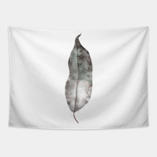 Handpainted watercolor dry tree leaf with spots Tapestry