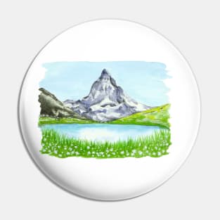 Matterhorn Watercolour Pin