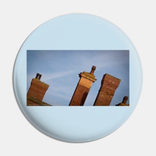 Chimneys of Kettering Station in colour from Kettrin'Kollection Pin