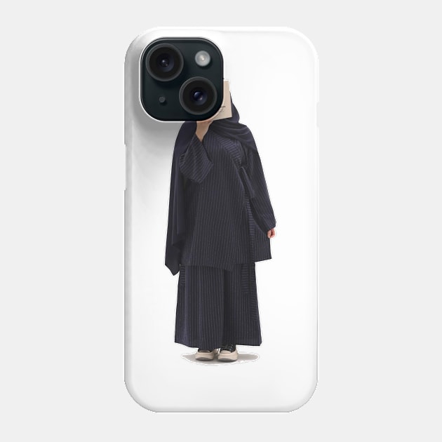 Hijab oversized Tshirt Phone Case by Nadeem