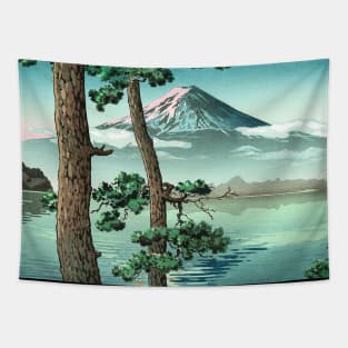 Mt Fuji from Lake Kawaguchi by Tsuchiya Koitsu Tapestry