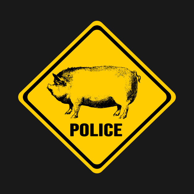 Funny Police Pig, Police sign, Piggy Sign by Jakavonis