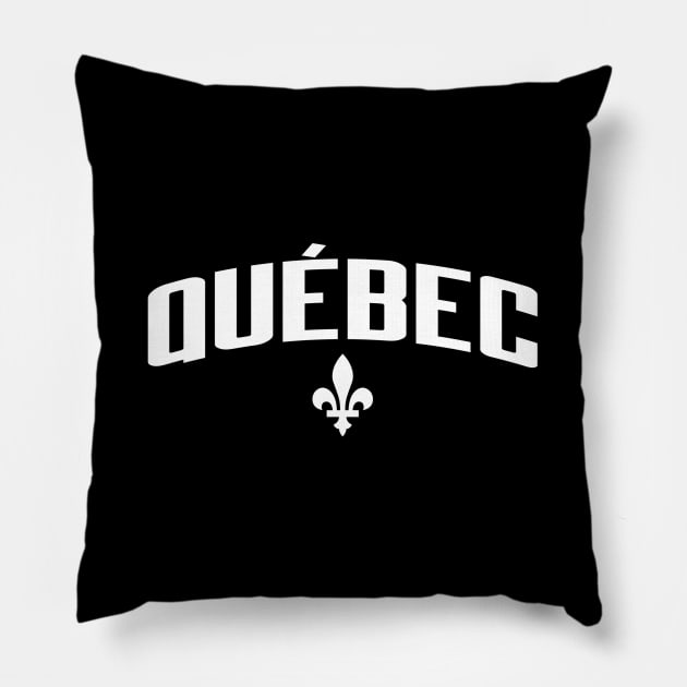 Quebec City Canada Pillow by Weirdcore
