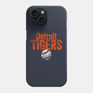 Tigers Baseball Weathered Phone Case