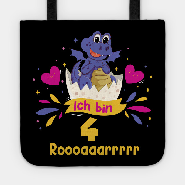 Kinder Geburtstag Dino Ich Bin 4 Roar Jungen Madchen