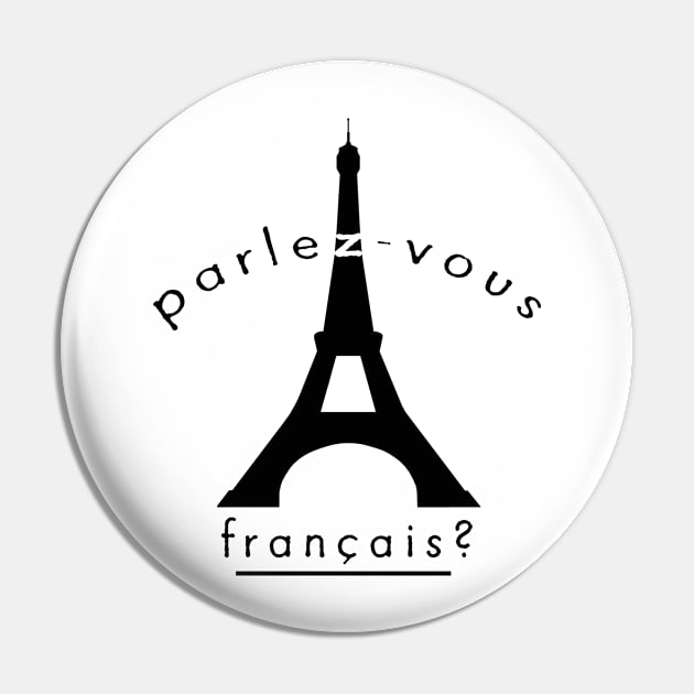 Speak french Pin by WkDesign