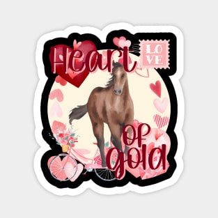 Valentine Horse Simply Watercolor Southern Colors Magnet