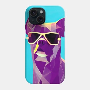 Polygon Dog in Sunglasses No. 3 Phone Case