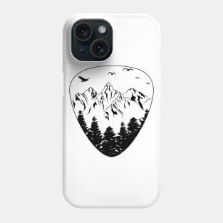 Guitar Pick Mountain Cool Guitar Player Guitarist Gift Music Phone Case