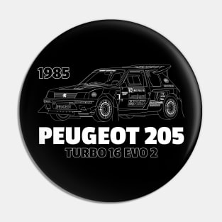 PEUGEOT 205 T16 EVO 2 Pin