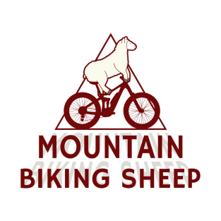 Mountain Biking Sheep T-Shirt