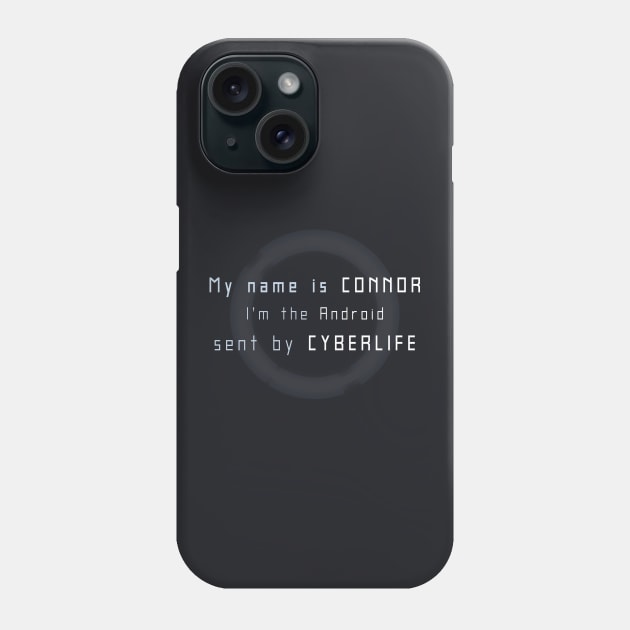 My Name Is Connor Phone Case by Dapper Draws