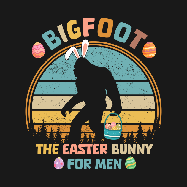 Bigfoot The Easter Bunny For Men Funny Sasquatch by ttao4164