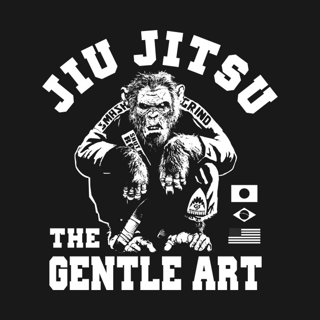 Disover Gentle Art Chimp - Jiu Jitsu - T-Shirt