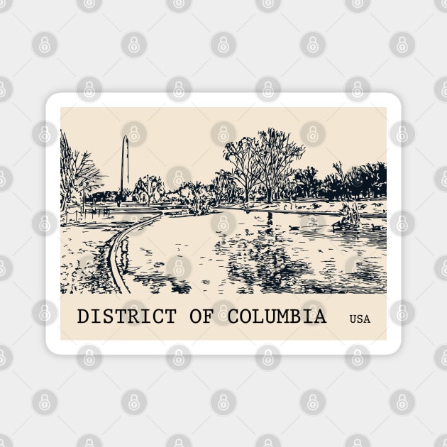 District of Columbia USA Magnet by Lakeric