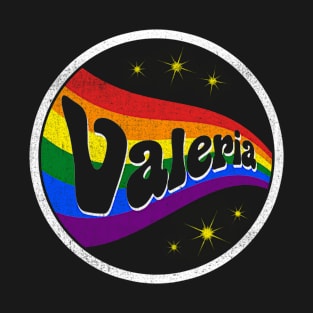 Valeria Retro Rainbow faded T-Shirt