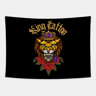 King Tattoo Tapestry