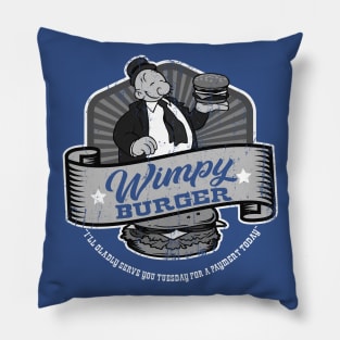 Wimpy Burger Faded Patch Pillow