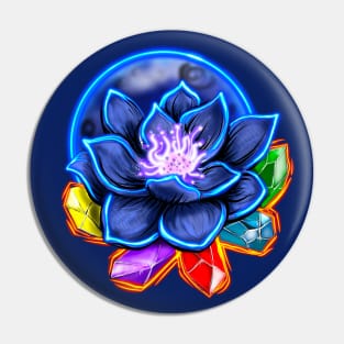 Glowing Black Lotus Pin