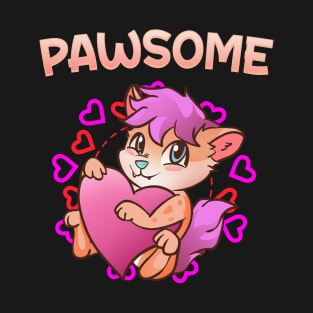 Pawsome I Furry Fandom Cospaly T-Shirt