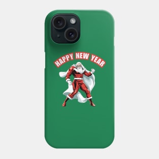 Happy New Year Rock Santa Phone Case