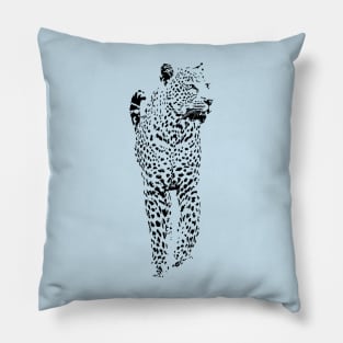 Leopard on the Prowl | African Wildlife Pillow