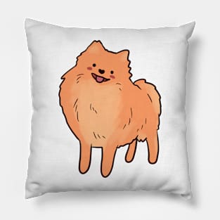 Funny pomeranian illustration Pillow