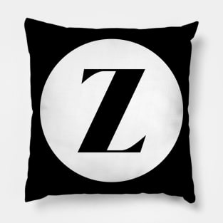 Z (Letter Initial Monogram) Pillow