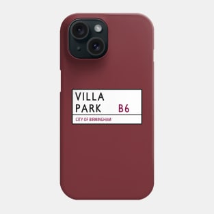 Villa Park Road Sign Phone Case