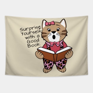 Surprise Yourself with a Good Book Tapestry