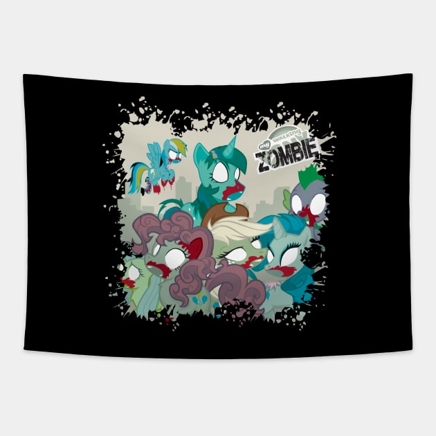 My Little Zombie Tapestry by CuddleswithCatsArt