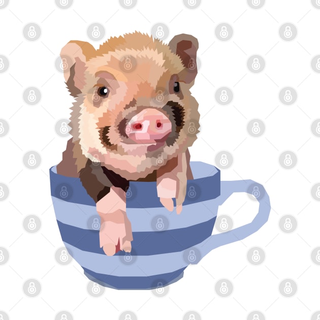 Teacup Pig by aecdesign