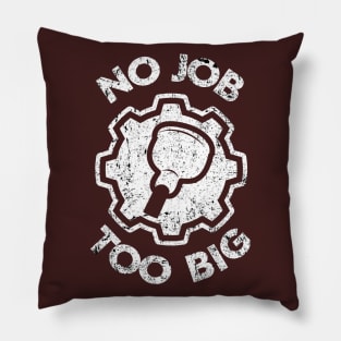 No Job Too Big Plumbing Toilets Pillow