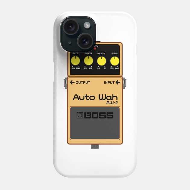 Boss AW-2 Auto Wah Guitar Effect Pedal Phone Case by conform