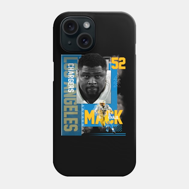 Los Angeles Chargers Khalil Mack 52 Phone Case by today.i.am.sad