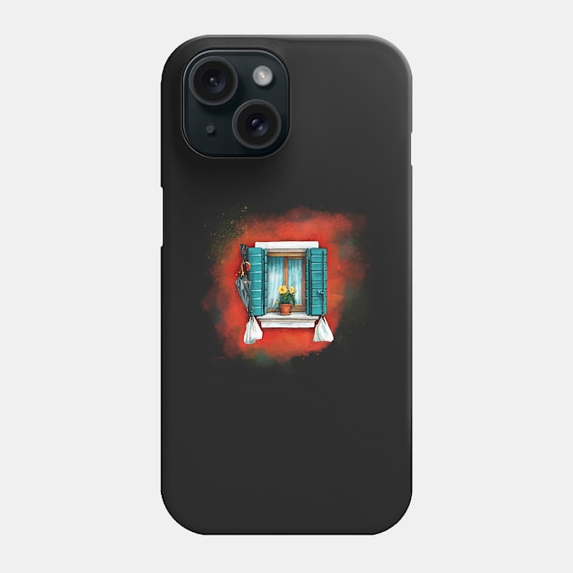 Venetian window Phone Case by kavalenkava