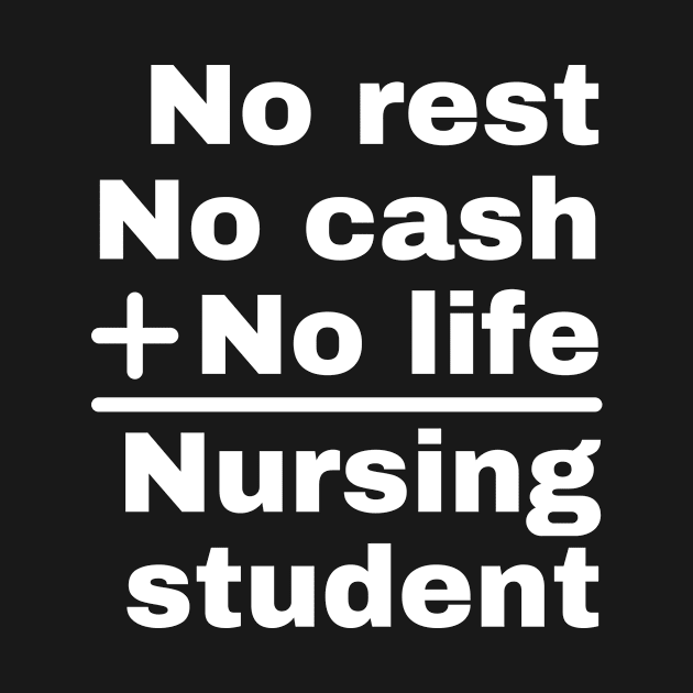 No rest, cash, life: Nursing student by Caregiverology