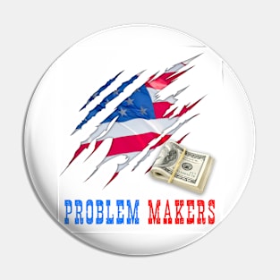 Doller and American Flag Minimal design Tee Pin