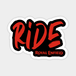 Ride Royal Enfield Motorcycles Tee Magnet