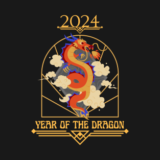 Year of The Dragon 2024 Chinese New Year Lunar Calendar T-Shirt