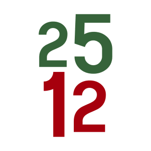 December 25th Numbers Christmas T-Shirt