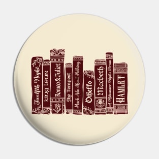 Shakespeare Bookshelf No.4 Pin