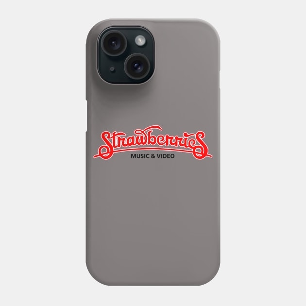 Strawberries Music - New England Phone Case by Mass aVe mediA