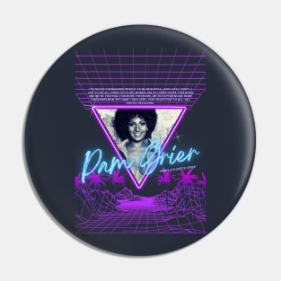 Pam Grier Retro Blaxploitation Fan Aestetic Pin