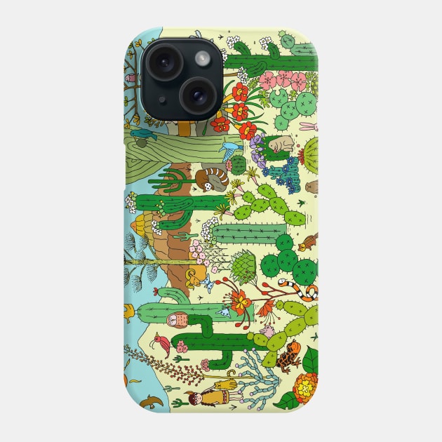 Arizona Desert Museum Phone Case by lamaisondulapino