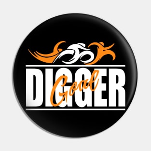 Triathlete Goal Digger Pin